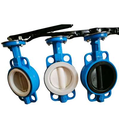 GOST Valve Russian standard wafer type butterfly valve DN150 DN 80 DN250 DN20 Resilient Ductile Iron Wafer butterfly valve