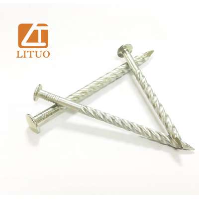 E.G bright white Q195 iron twisted pallet nail for skid