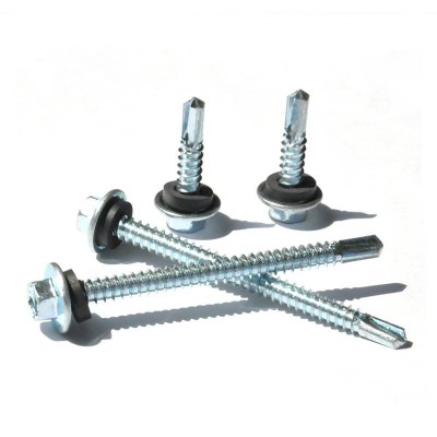 metal roofing hex washer head self drilling screw