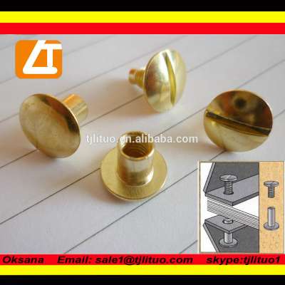 Directly buy High Quality stainless steel chicago screws/brass chicago screws