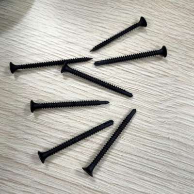 Black  fine thread drywall screw