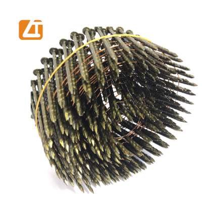 Painted Pallet coil nail 0.099''x2 1/4 wire nail for pallets